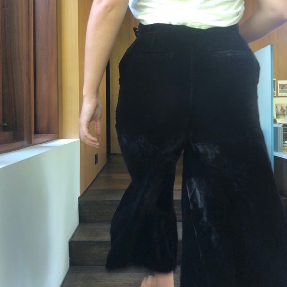 Wide leg Velvet Trousers - Picture 4 of 4